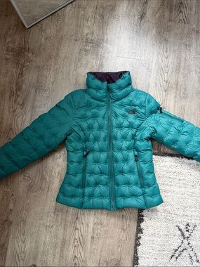 The North Face Teal Puffer Jacket